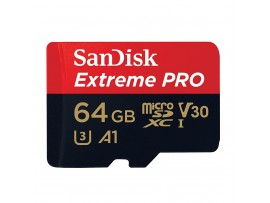 Sandisk Extreme Pro MicroSDXC Card Read 100MBs/Write 90MBs 64GB (With Adapter)